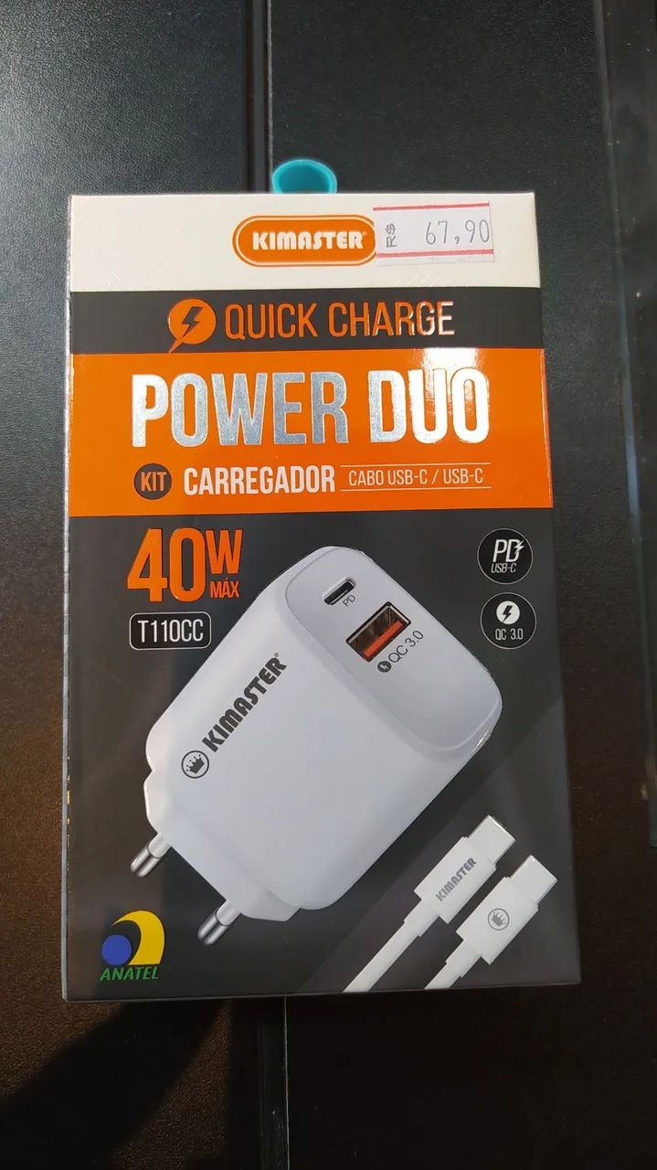 Carregador cabo USB-C 40W - Foto 2