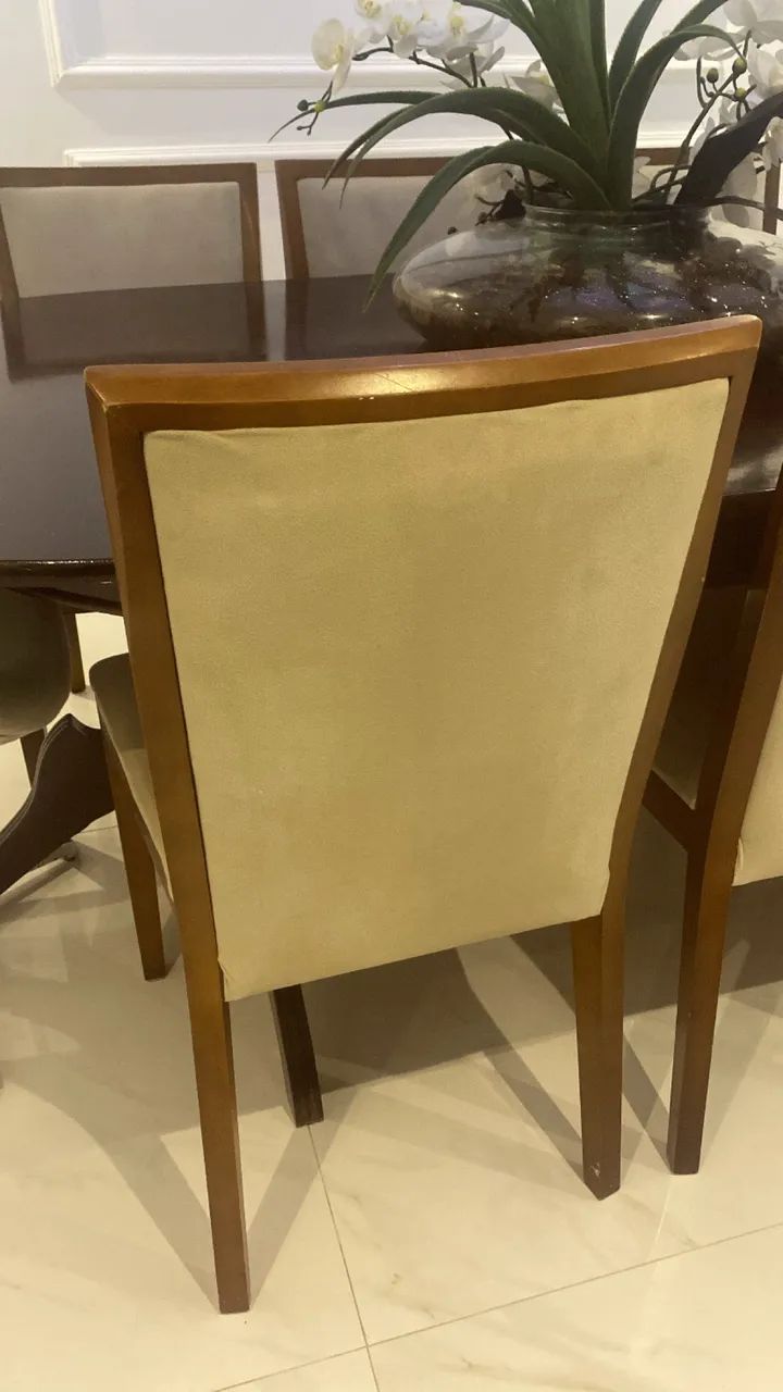 6 cadeiras de jantar de madeira 1300 - Foto 5