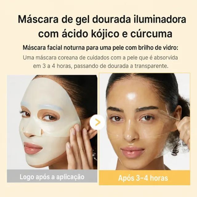 Kit 4 Máscaras Medicube Kojic Acid Turmeric Gel 28g - Foto 3