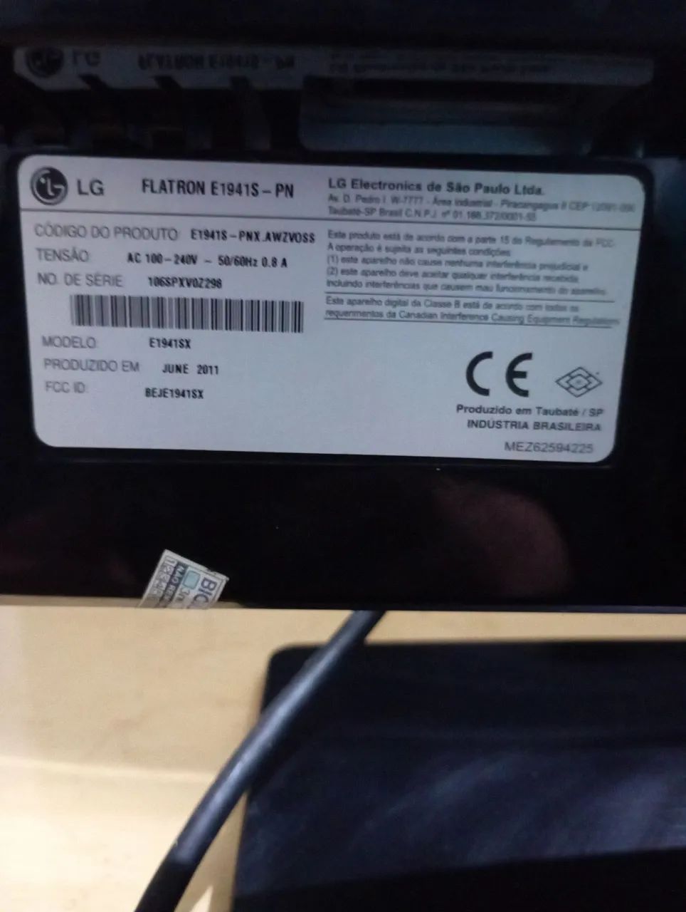 Monitor LG 19 polegadas usado em perfeito estado  - Foto 2