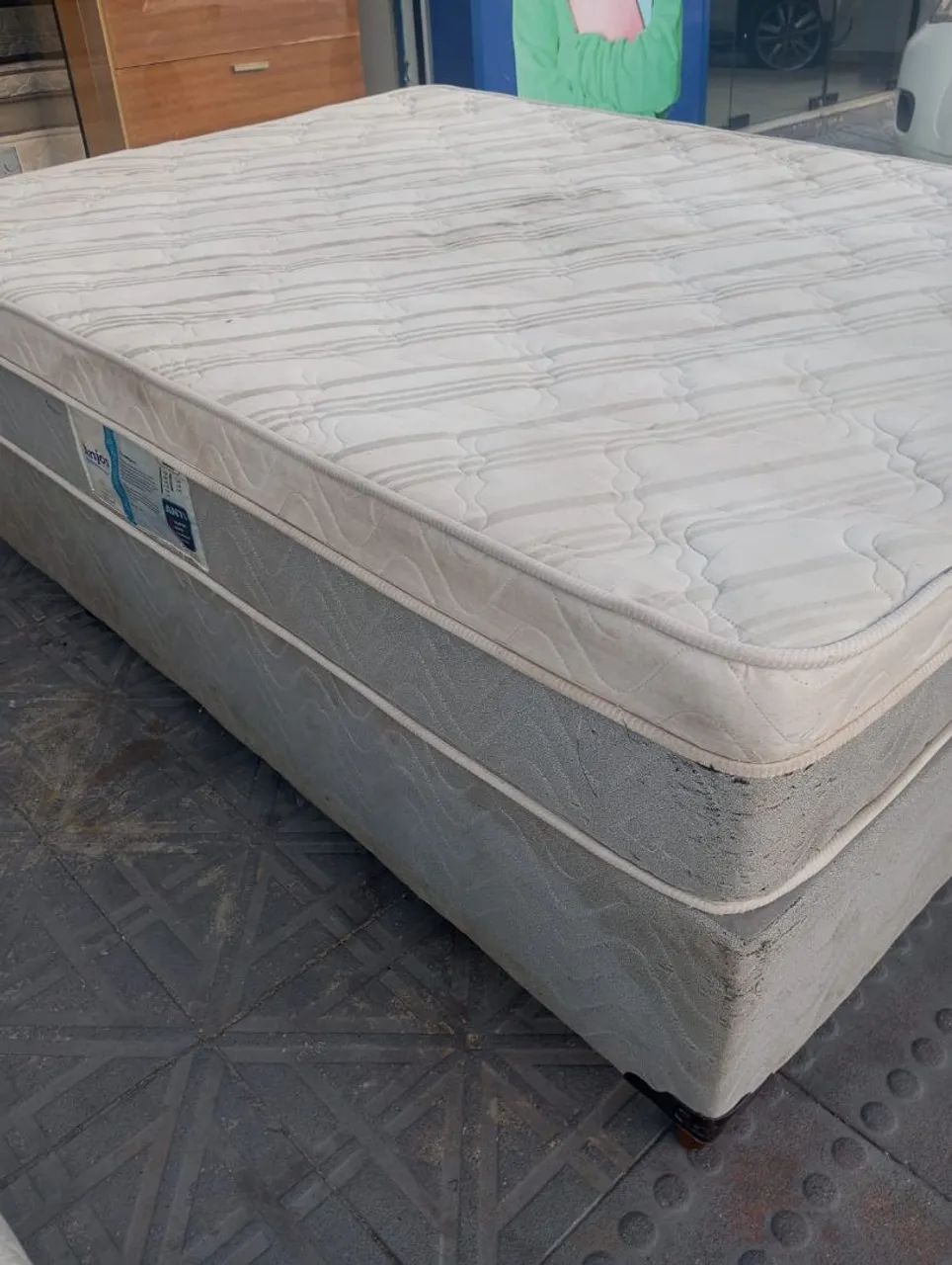 Cama e colchao box anjos de casal  ( $$ 500 ) * - Foto 3