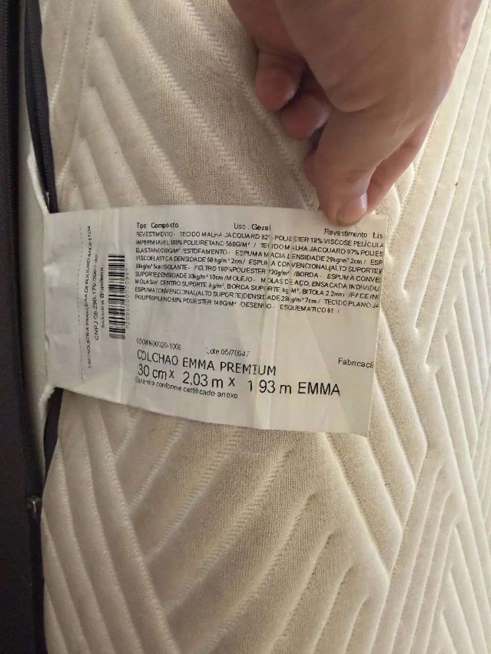 Emma Premium - Cama box e Colchão - King Size - Nova é + de R$7000  - Foto 3