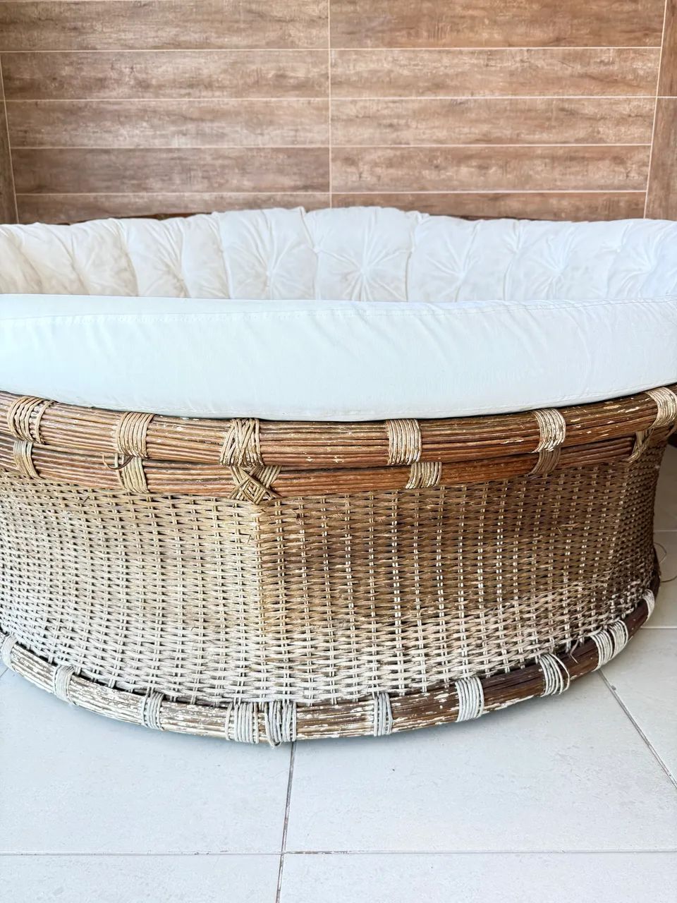 Chaise Ninho Redonda em Junco Natural Legítimo - Varanda Gourmet - Foto 2