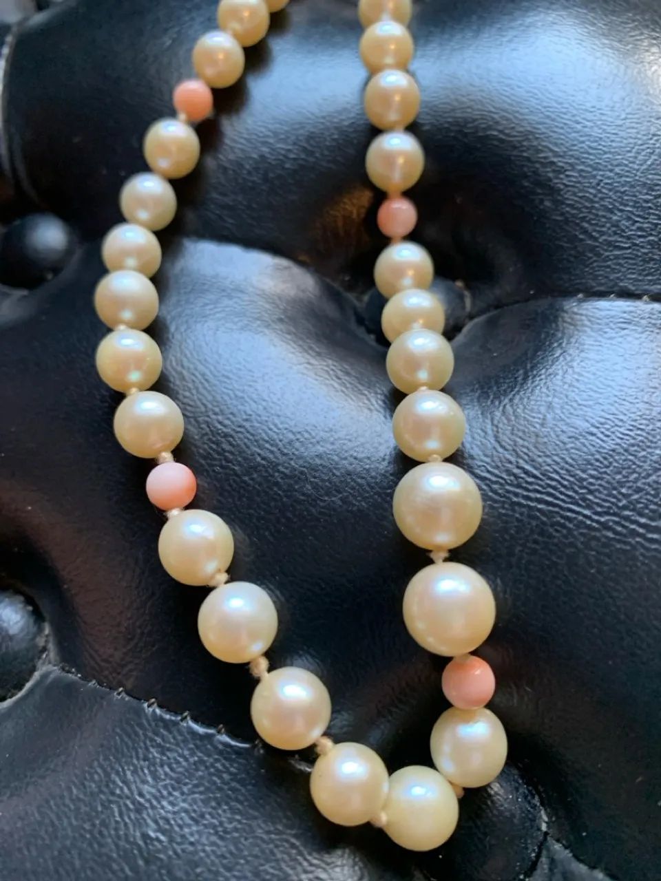 Colar de pérolas com corais - Foto 3