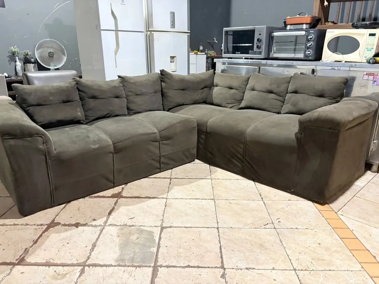 Sofá de canto 6 lugares bem confortável ((ENTREGO GRATIS)) - Foto 5