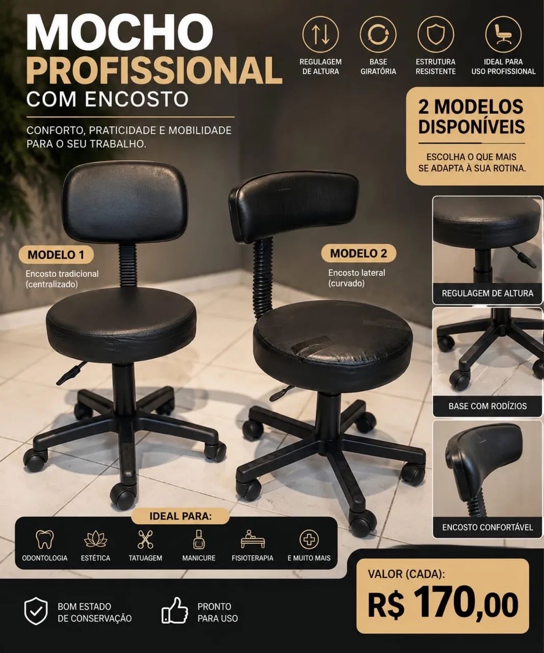 Mocho profissional 