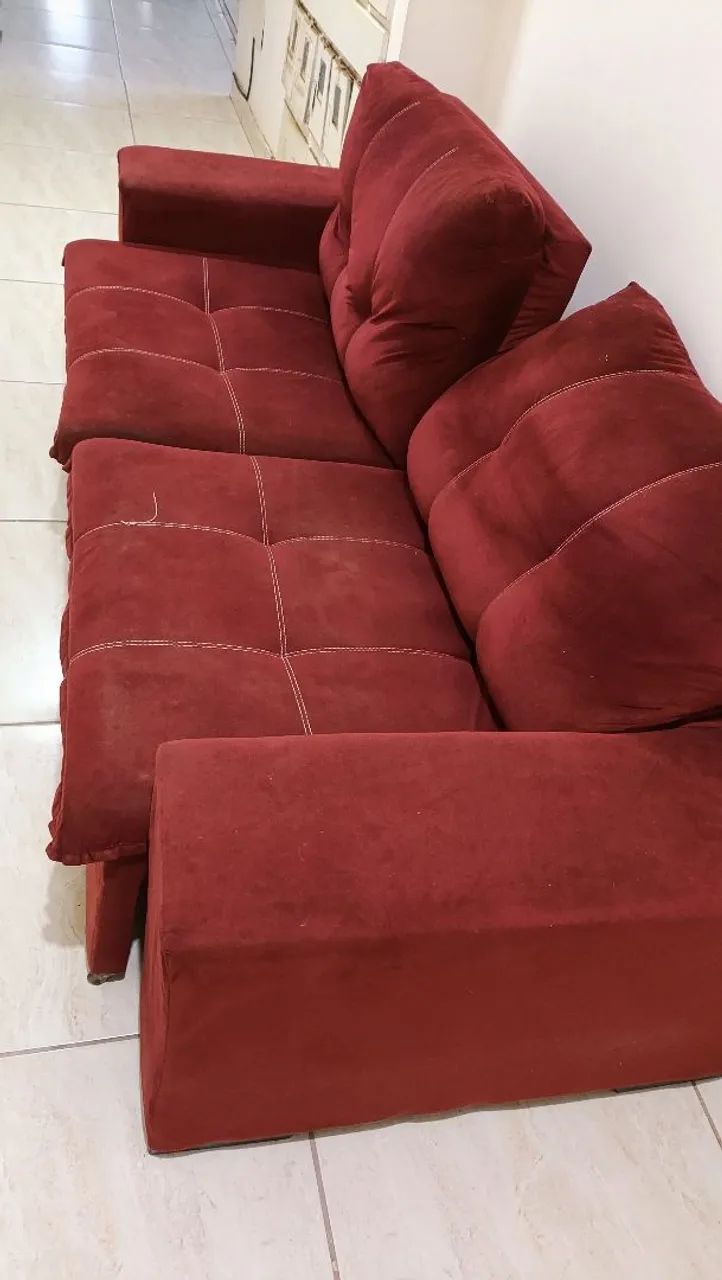 Sofá cama usado reclinável  - Foto 4