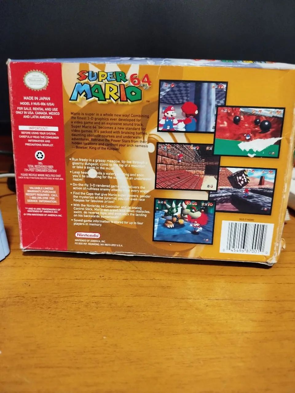 SUPER MARIO 64 + CAIXA ORIGINAL - Foto 5