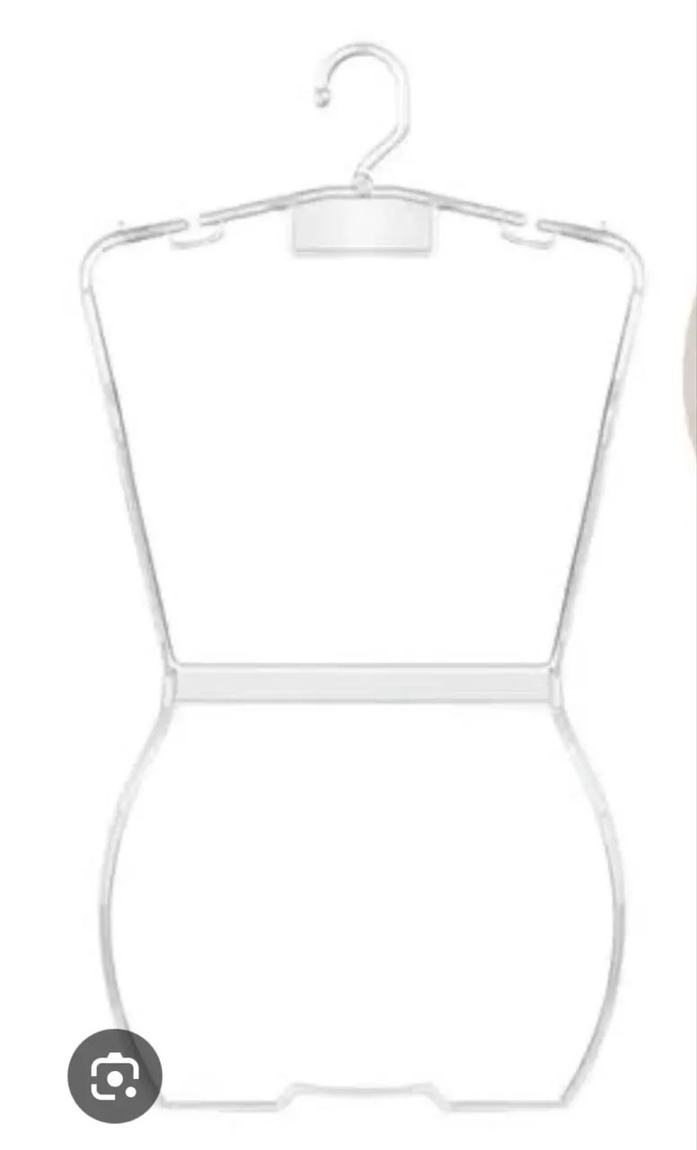 Cabide acrílico de corpo feminino 