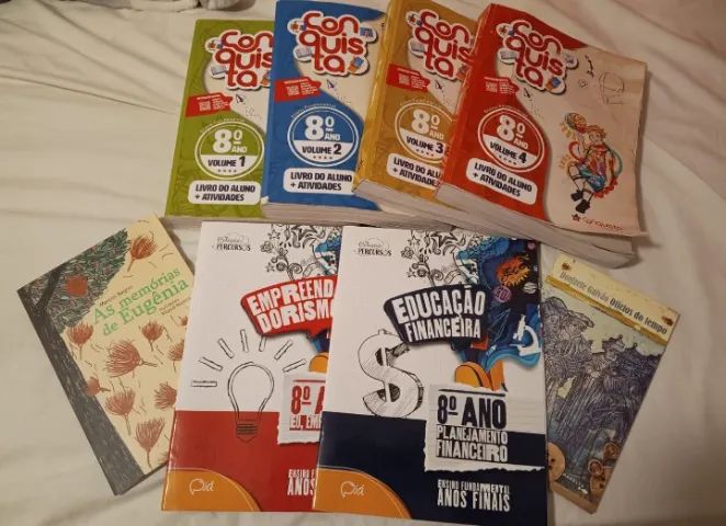 Livros módulos Editora Conquista 8º ano
