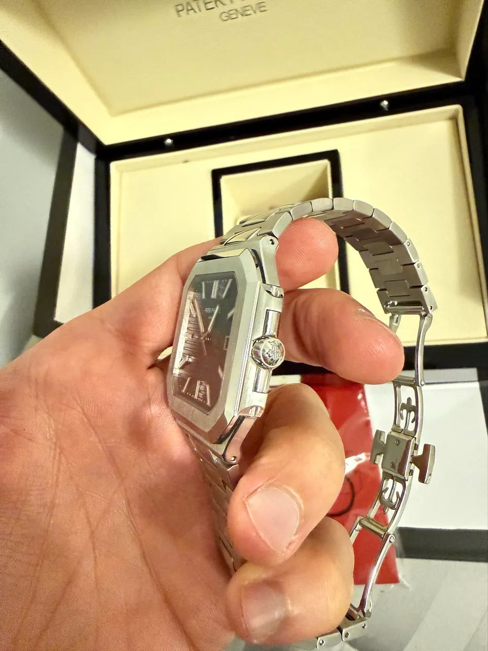 Relógio PATEK PHILIPPE Cubitus 40mm Automático Mostrador Azul (SUPER CLONE) - Foto 2