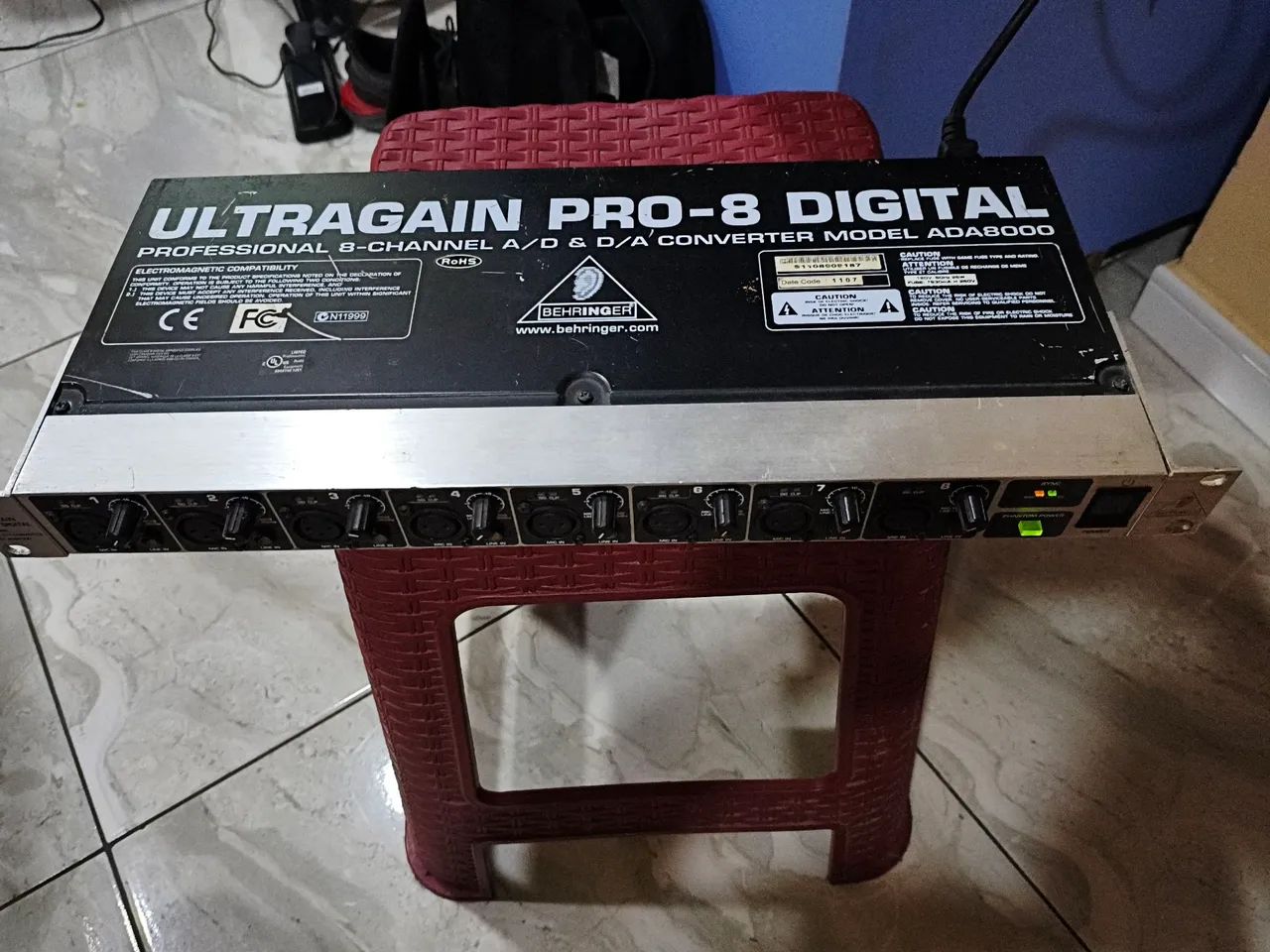 Ultragain pro 8 Behringer. - Equipamentos e Acessórios de Som