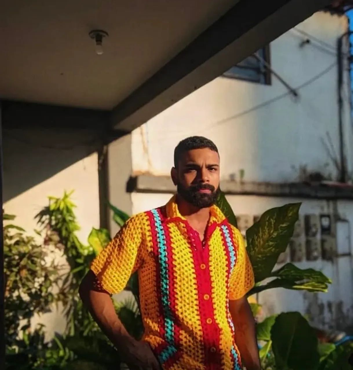Roupa masculina -Crochê 