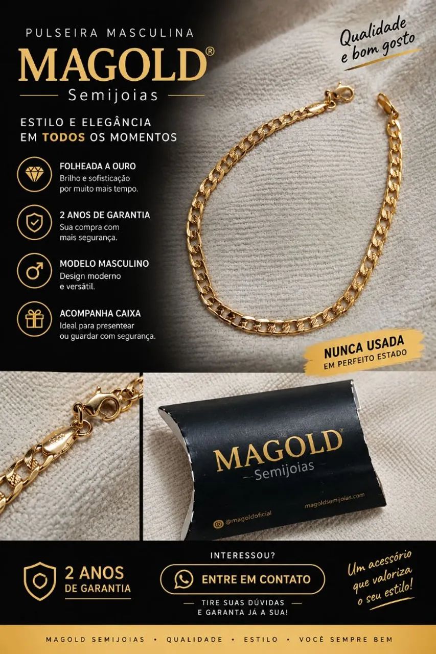 Pulseira masculina 
