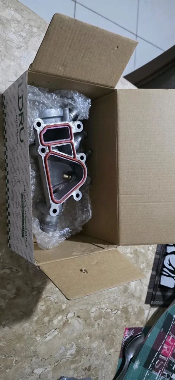 Carcaça da válvula termostática do motor Zetec Rocan 2008 à 2018 (Fiesta e Ecosport).  - Foto 4