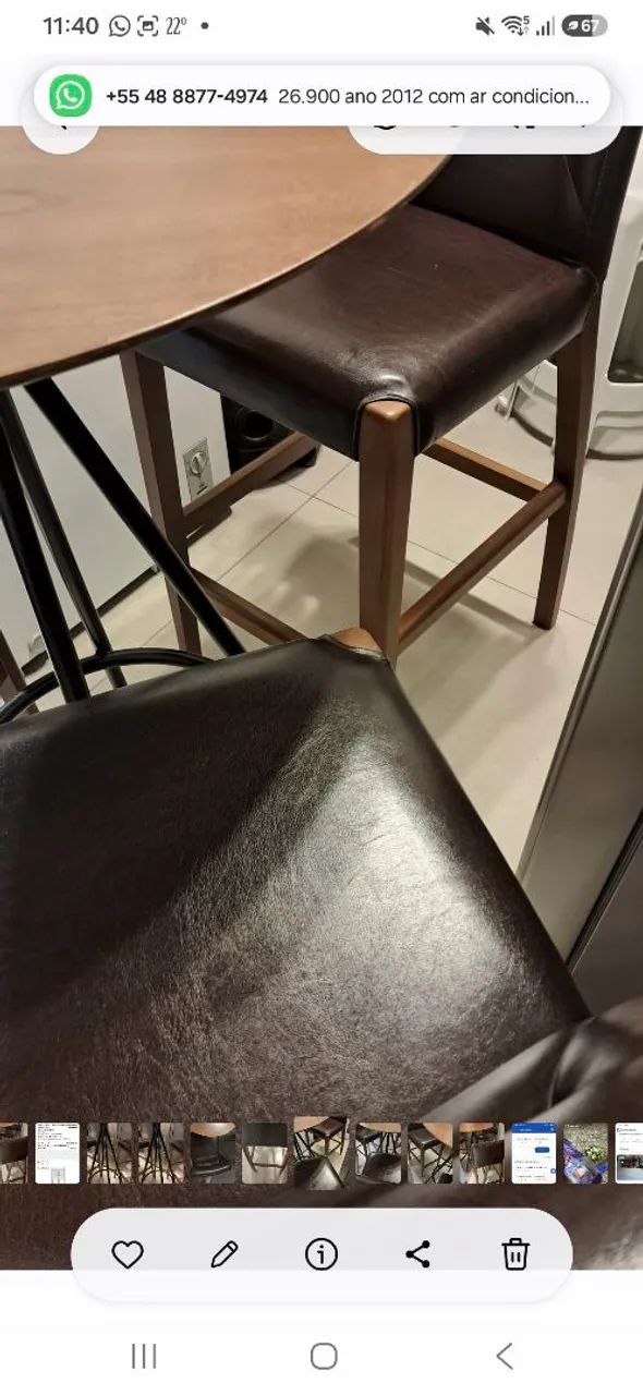 Vendo Mesa com 3 cadeiras. - Foto 4