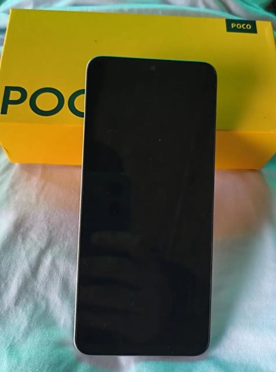 celular poco c75 com 256gb de armazenamento. aparelho usado em excelente estado - Foto 2