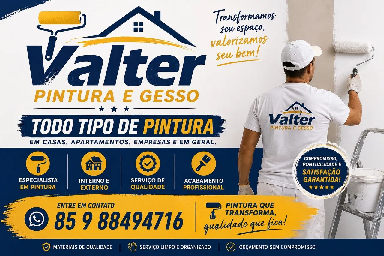 Pintor profissional Valter