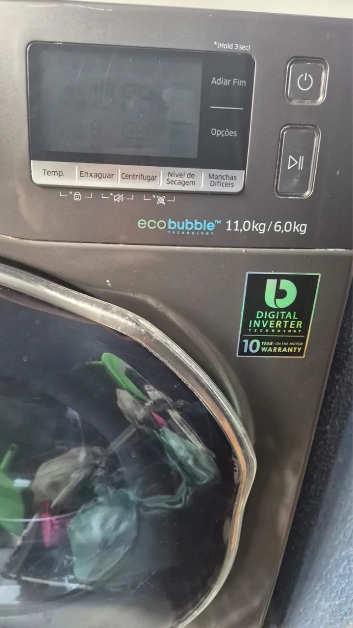 Máquina de lavar e secar Samsung 