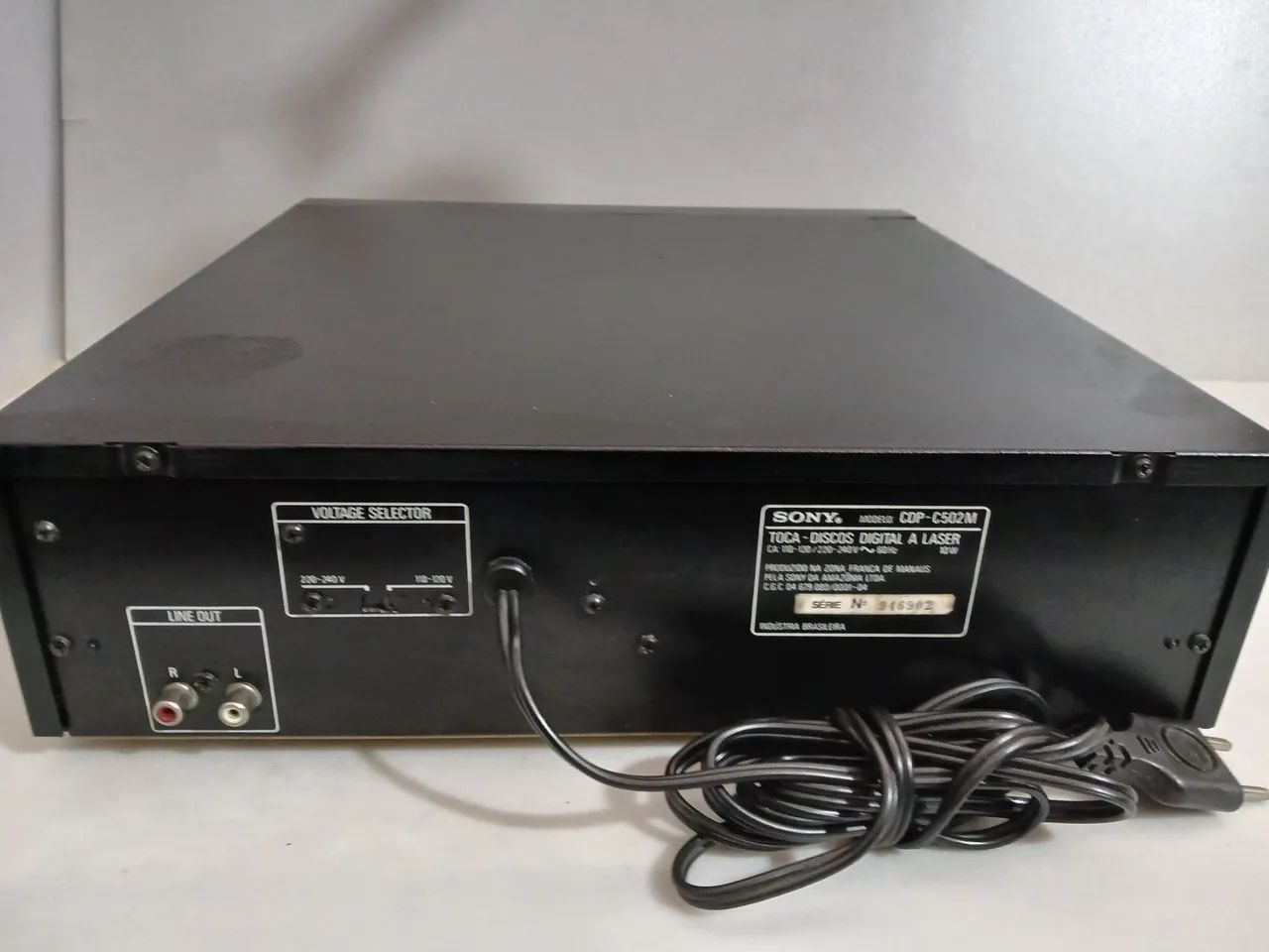 CD Player SONY Carrossel 5cds com defeito  - Foto 5