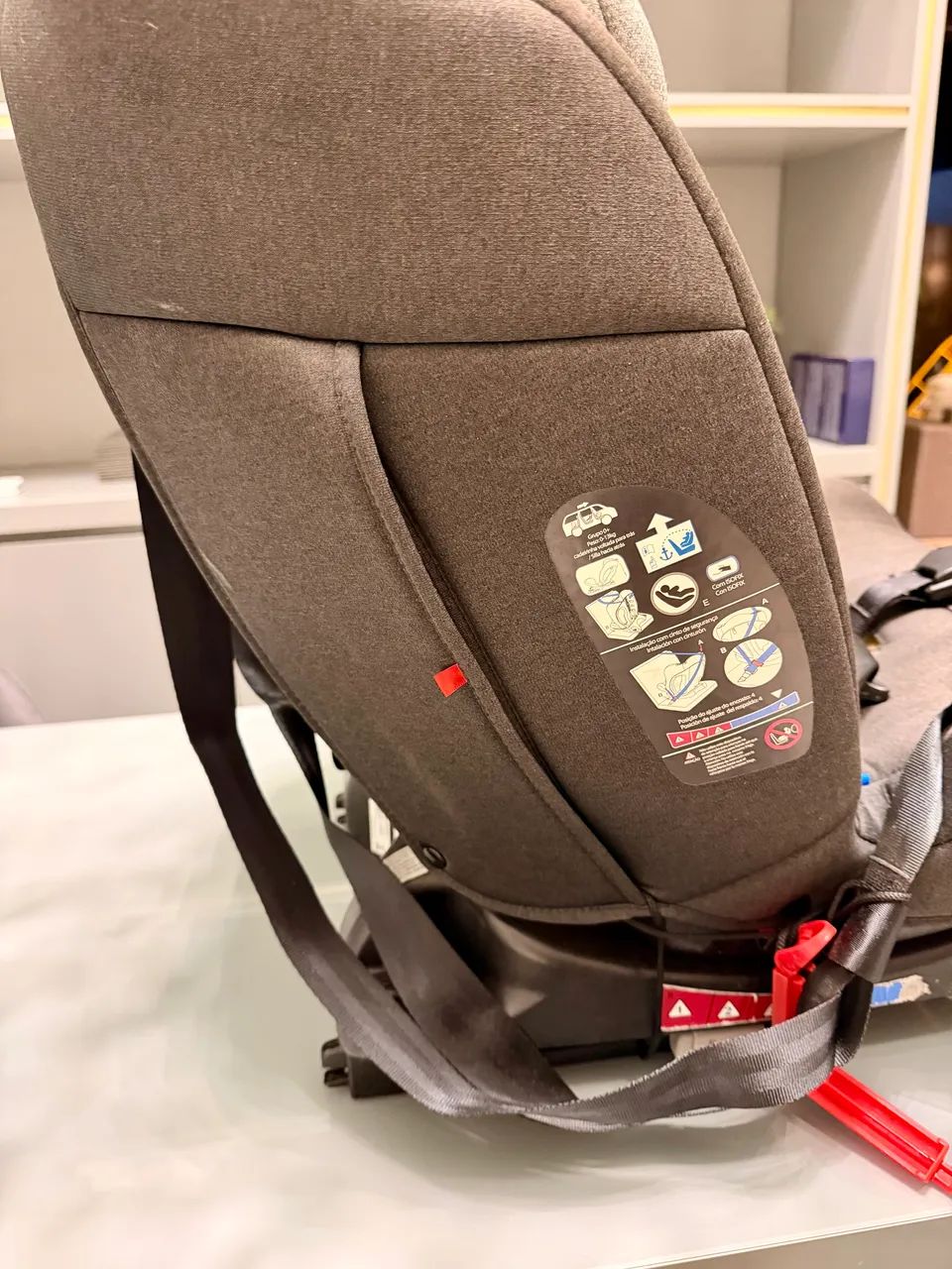 Cadeira De Carro All Stages 2.0 Isofix 0-36kgs Cinza Litet - Foto 2