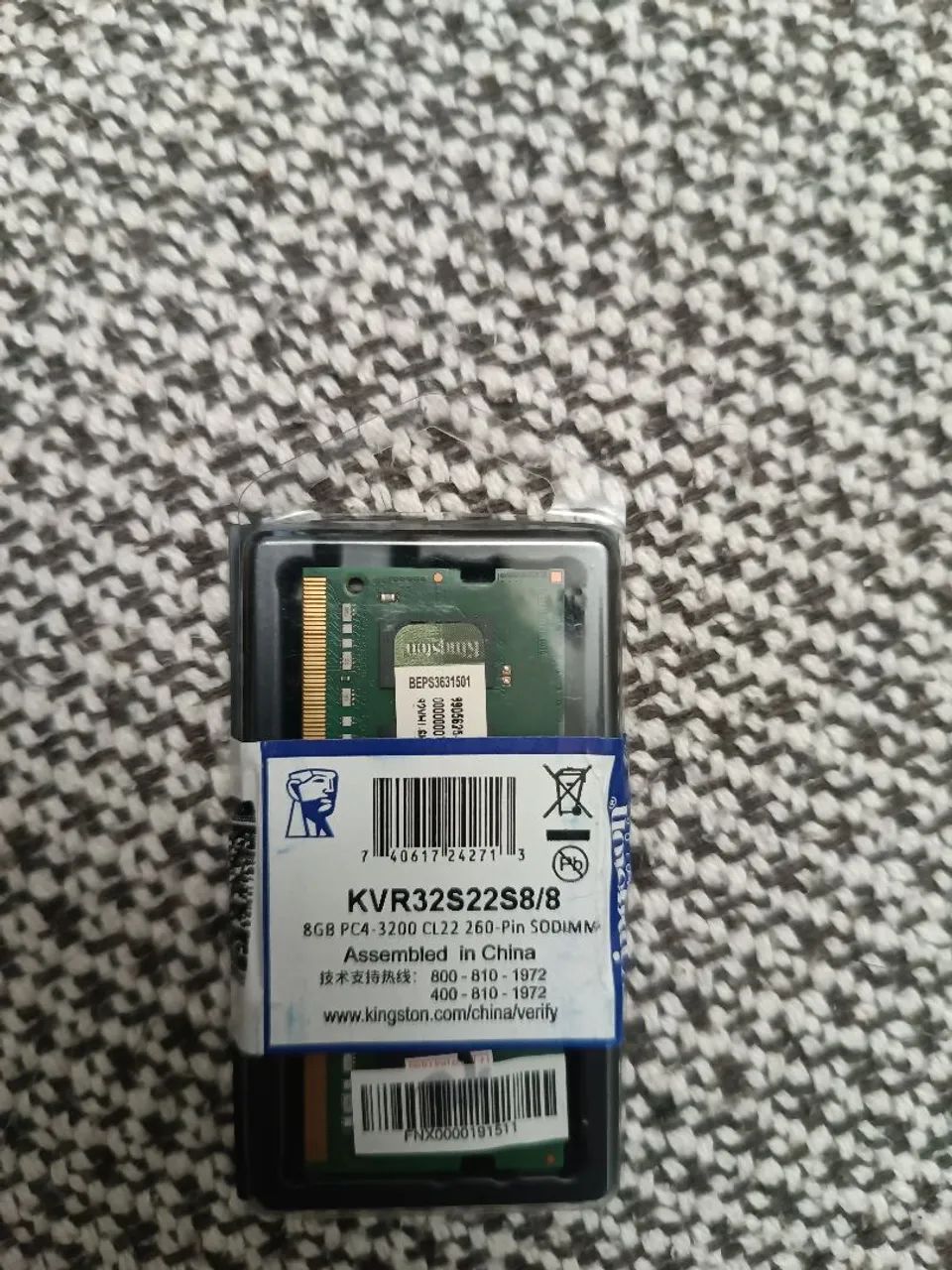 Memória ddr4 8 gb notebook nova