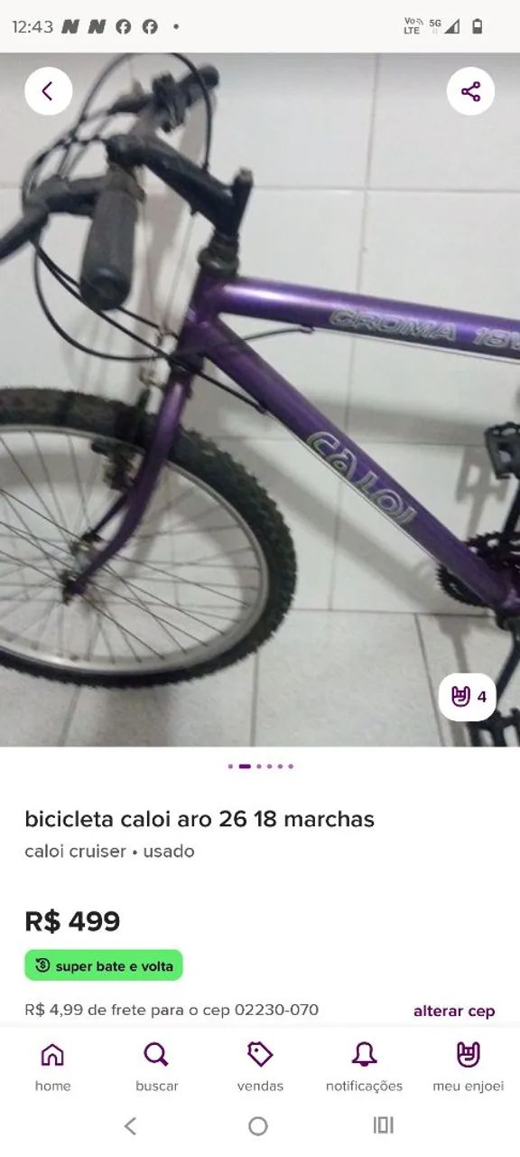 Bicicleta Caloi Cruise  - Foto 4