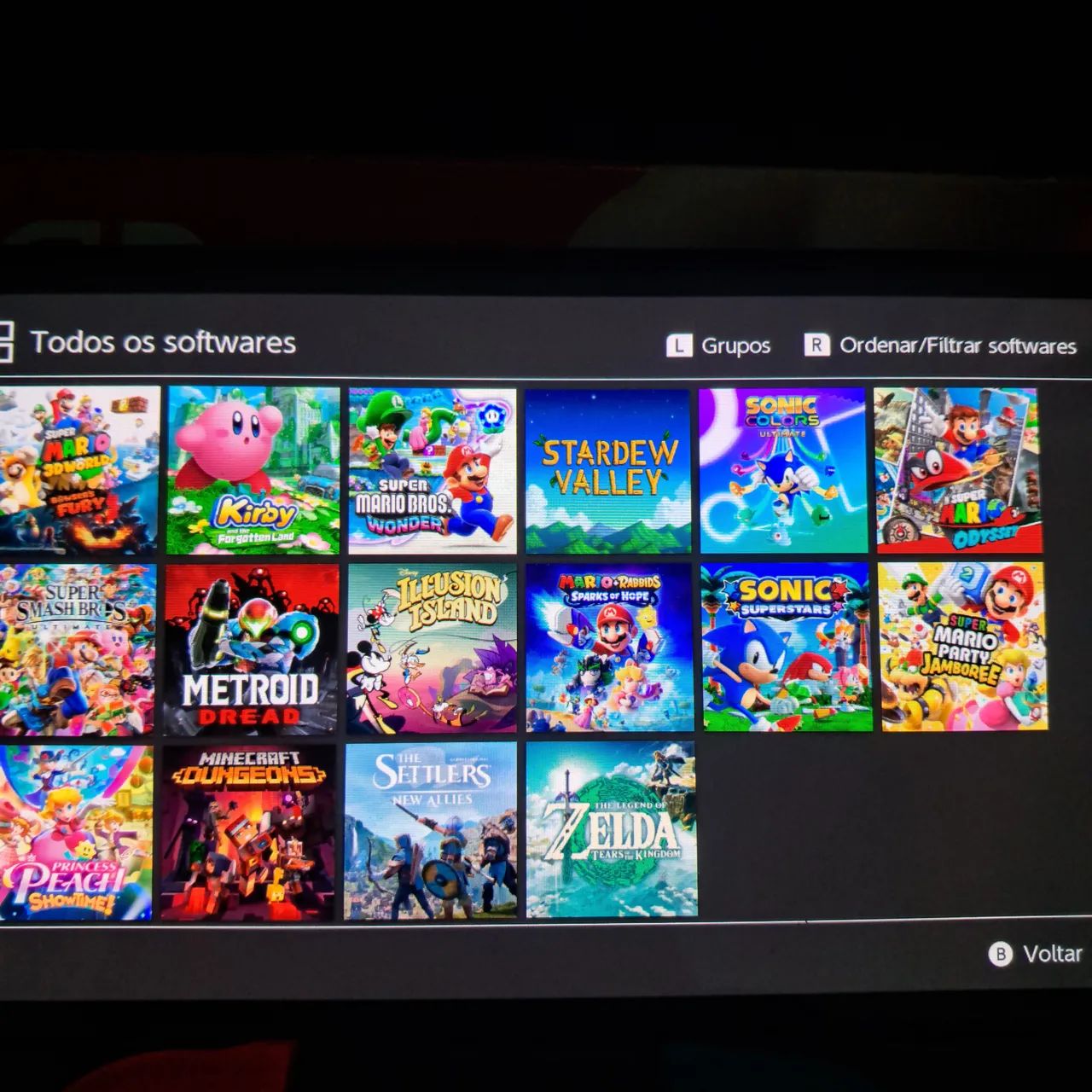 Nintendo Switch OLED desbloqueado + 20 jogos 