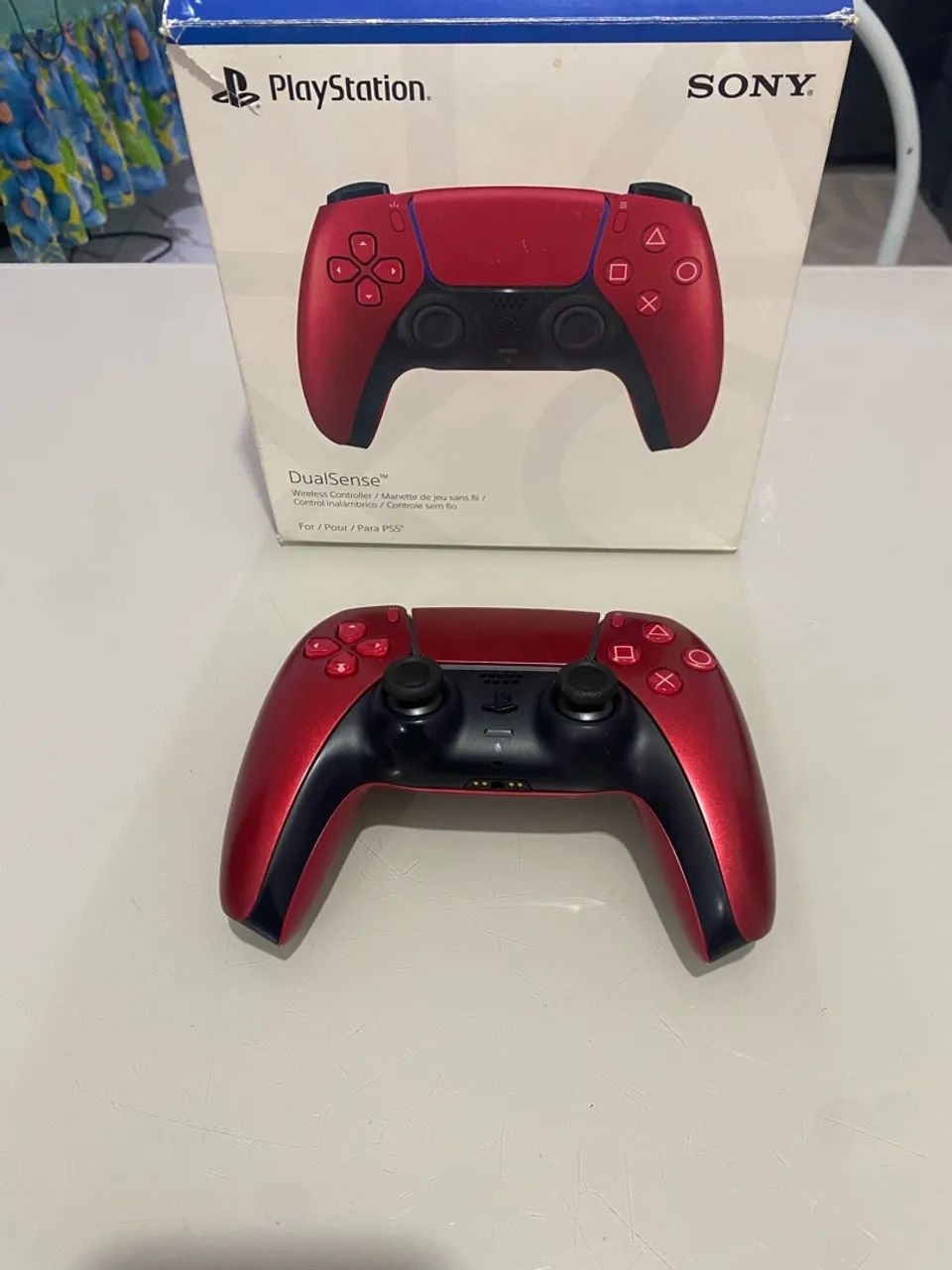Controle ps5 vermelho com hall effect - Foto 3
