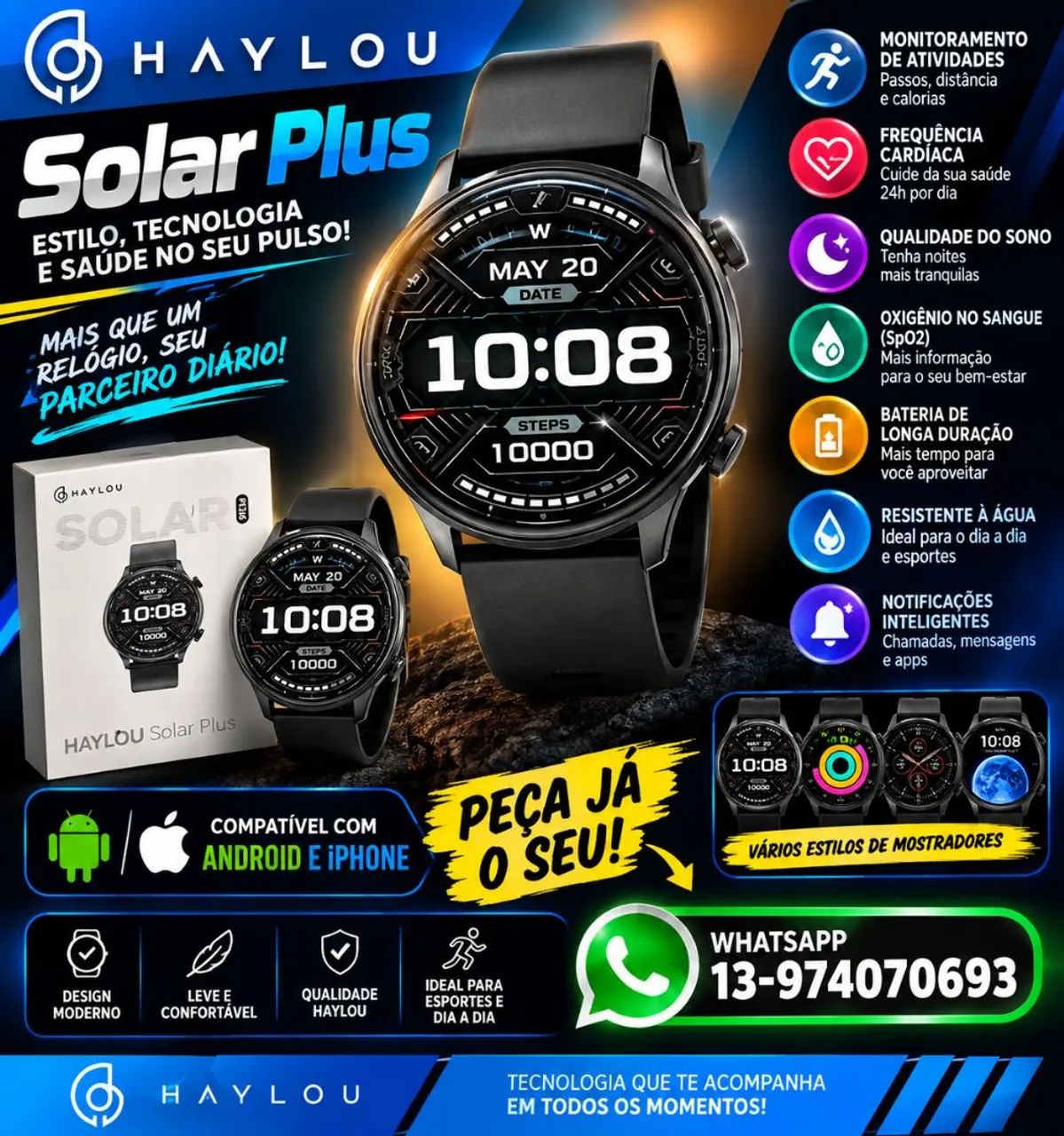 Relógio smartwatch 