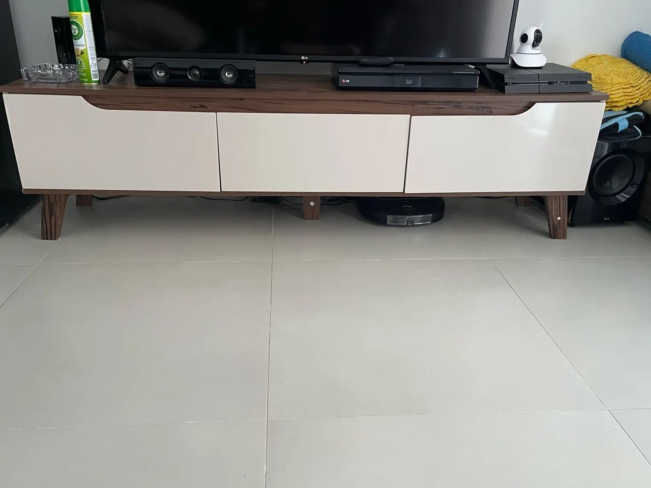 Rack para TV até 75 Polegadas 180cm 2 Portas 1 Gaveta Liverpool Yescasa - Foto 2