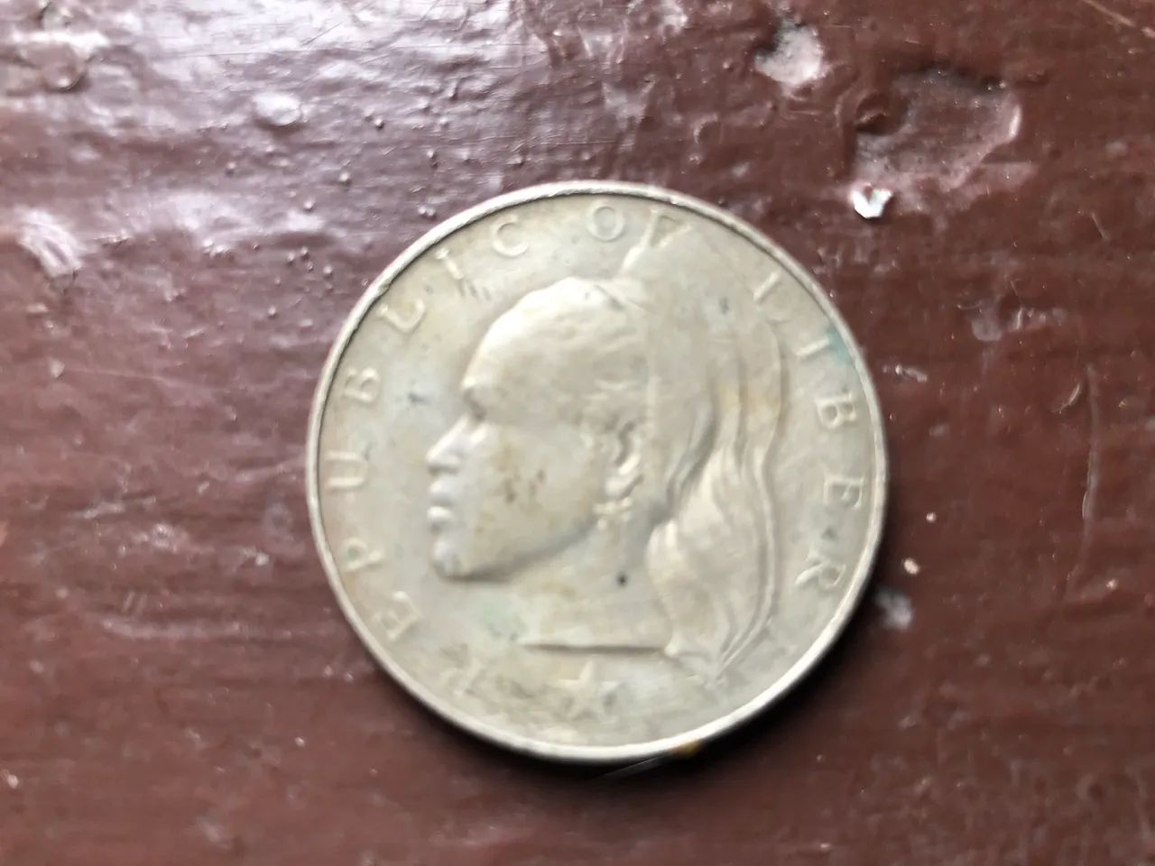 Moeda Republic of Liberia 1966 one dollar