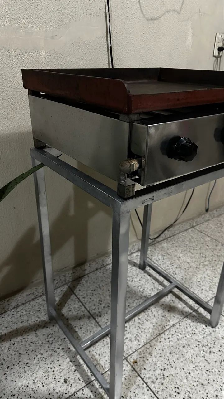 ? CHAPA PARA LANCHES + SUPORTE METÁLICO - Foto 4