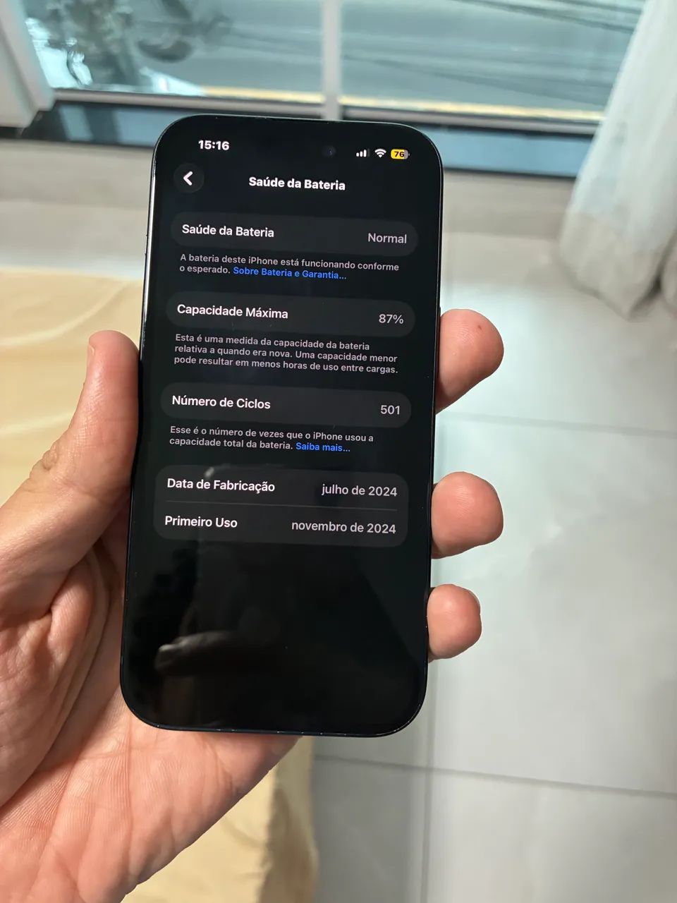 iPhone 15 128gb - Preto Bom estado  - Foto 4