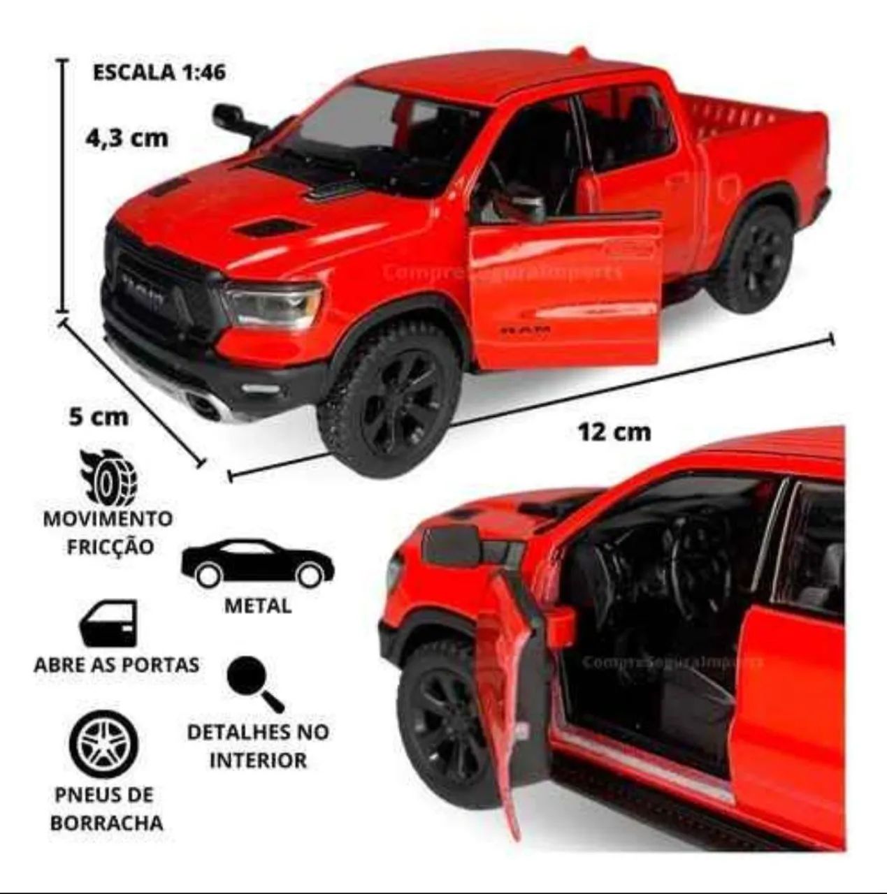 Miniatura de Dodge Ram metal  - Foto 4