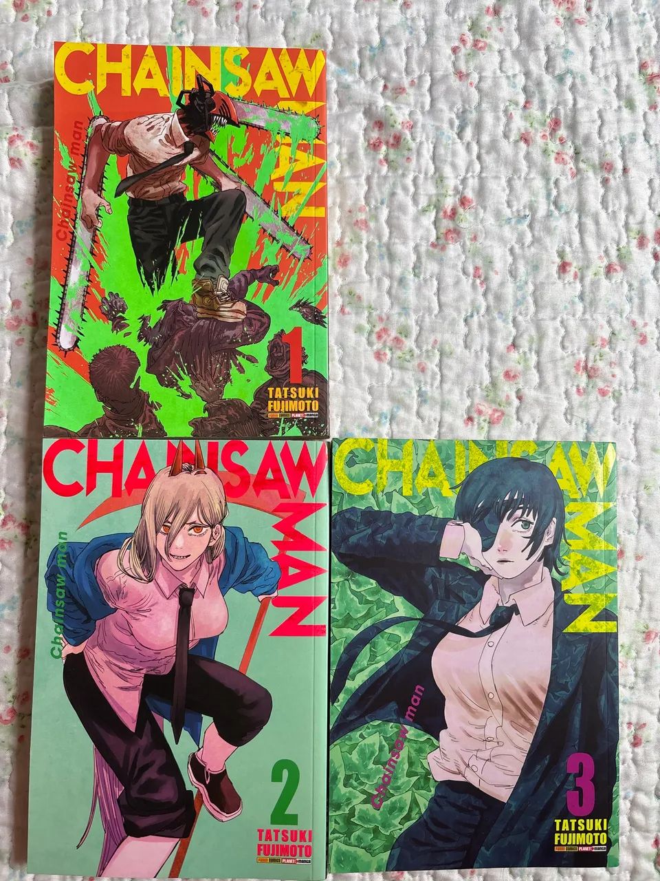 Chainsaw man volume 1,2 e 3