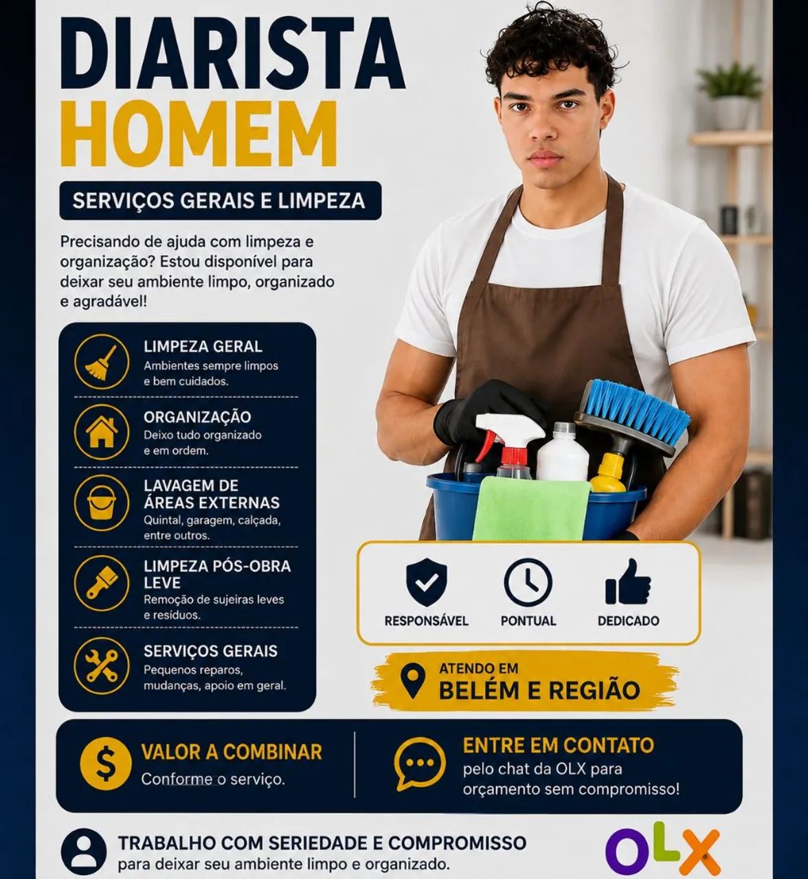 Diarista homem 