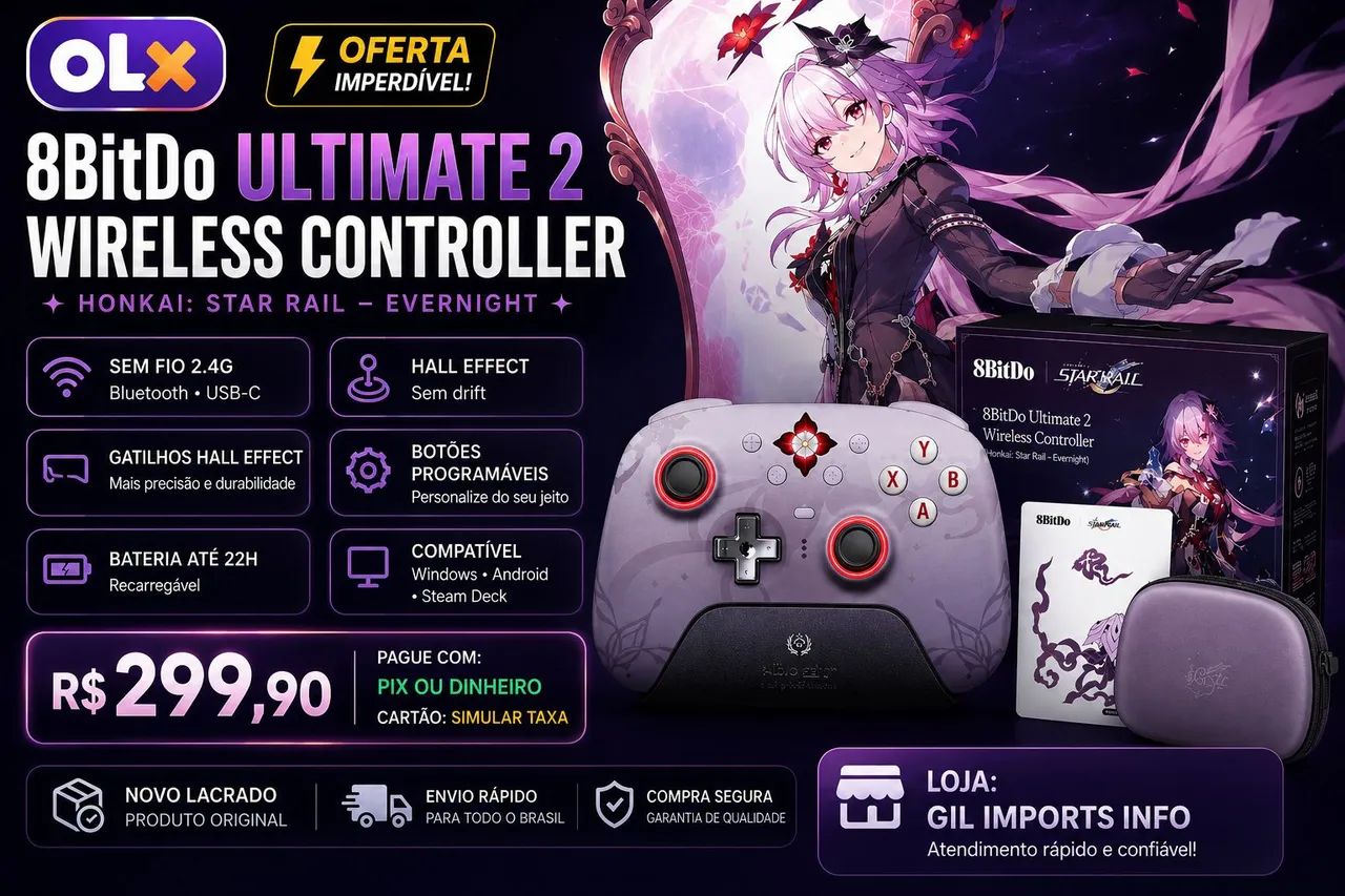 Controle 8BitDo Ultimate 2 Wireless Honkai Star Rail