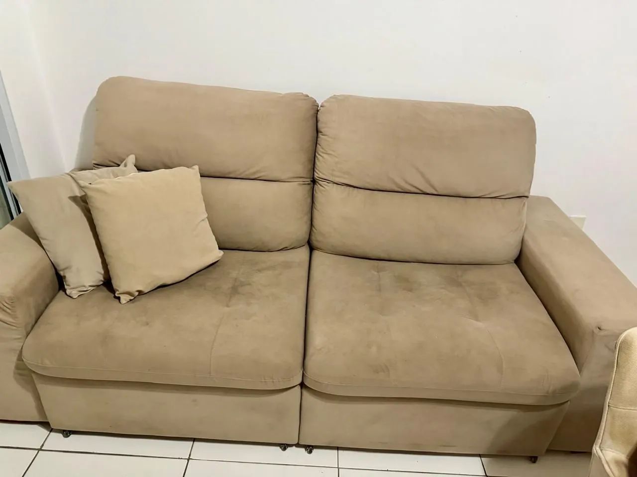 Sofá retrátil 3 lugares 