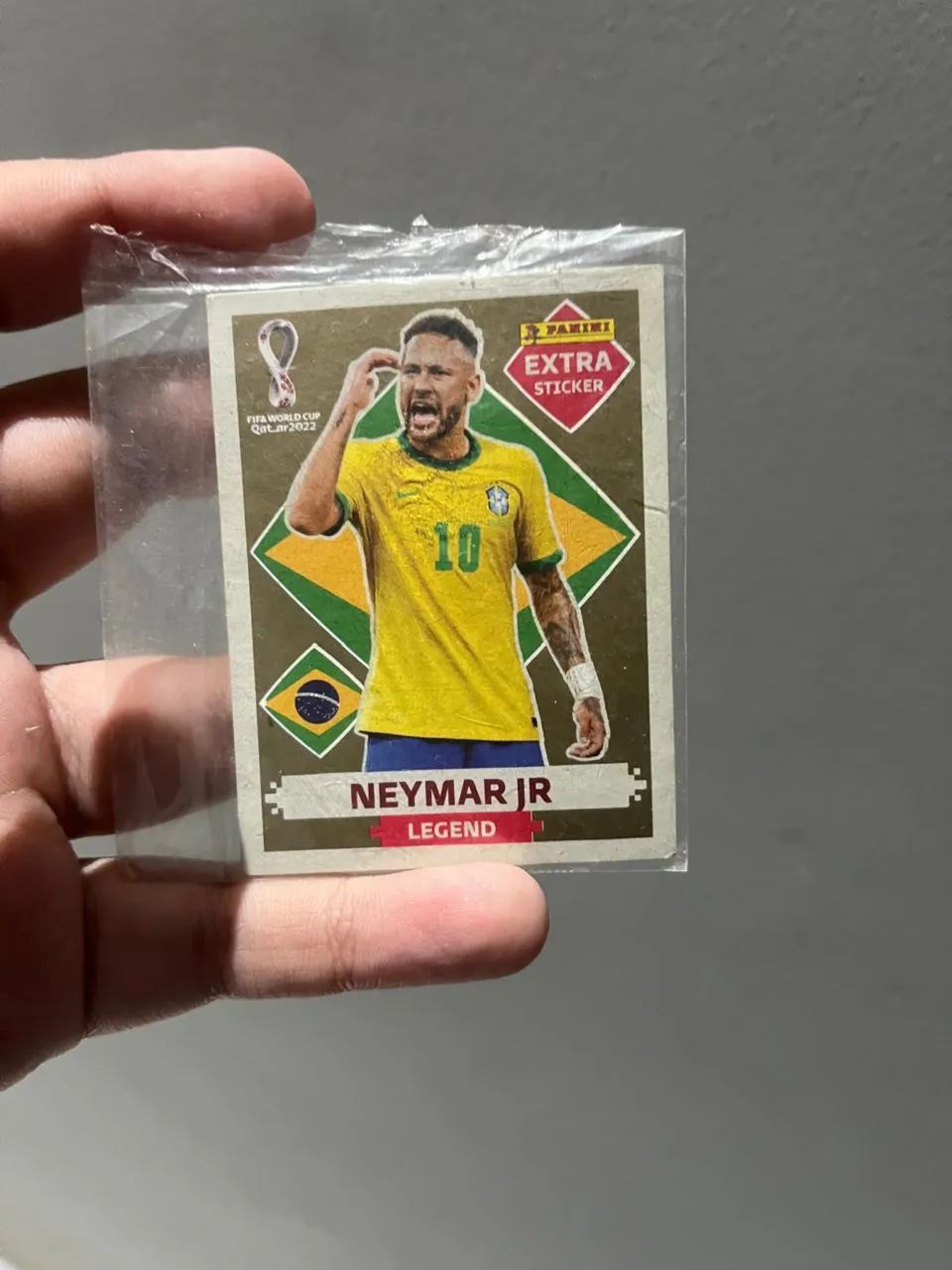 Figurinha Neymar gold 