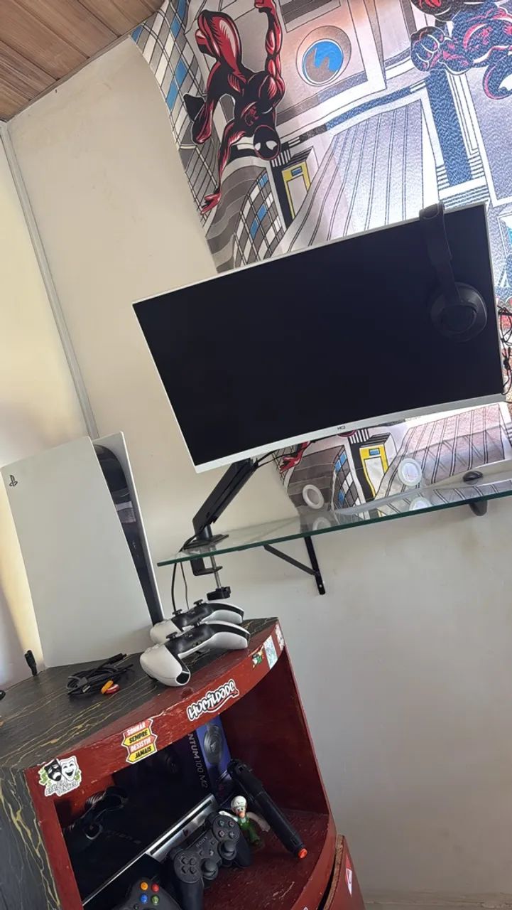 Monitor branco curvo HQ 180hz - Foto 3