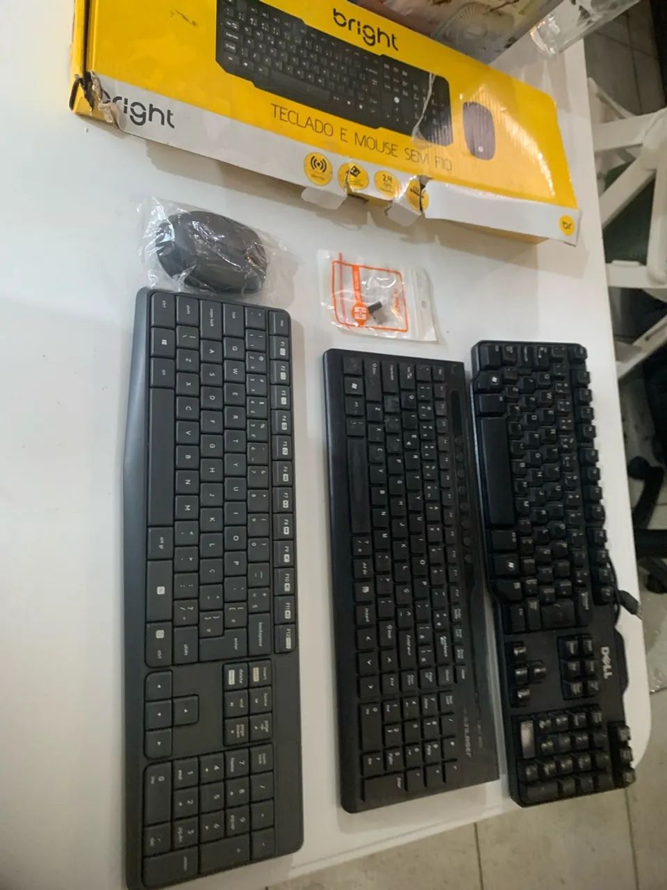 Teclados e 1 kit teclado e mouse sem fio - Foto 2