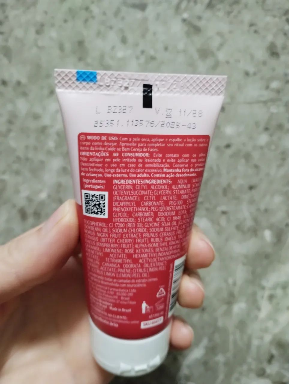 Loção desodorante hidratante cereja de fases Cuide-se Bem do O Boticário 50 ml Novo  - Foto 3