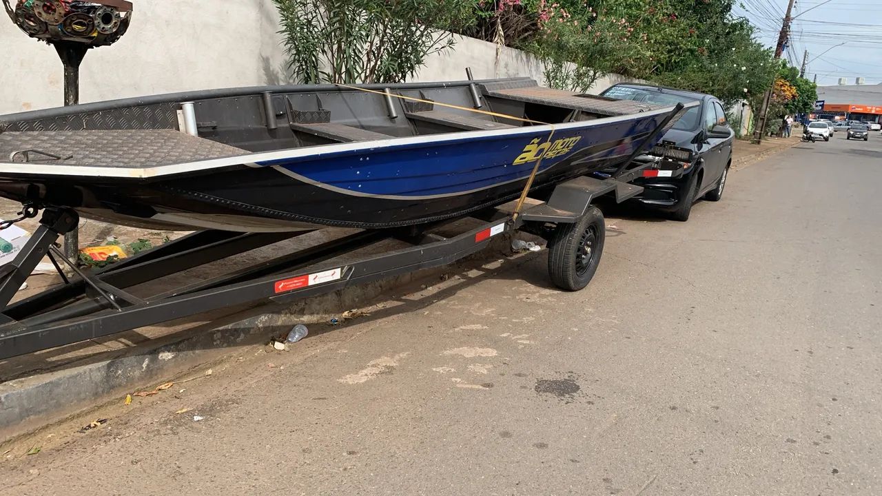 Canoa e motor 18 hp  - Foto 2