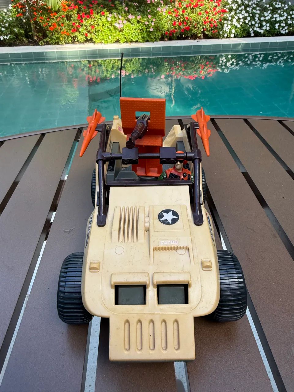 Gi Joe Desert Fox com o Piloto Skidmark comandos em ação - Hobbies