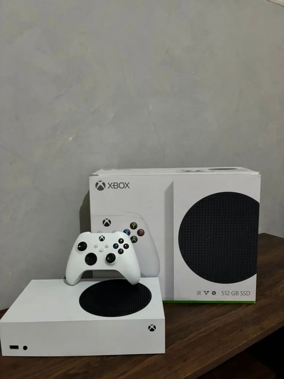 Xbox séries s com caixa