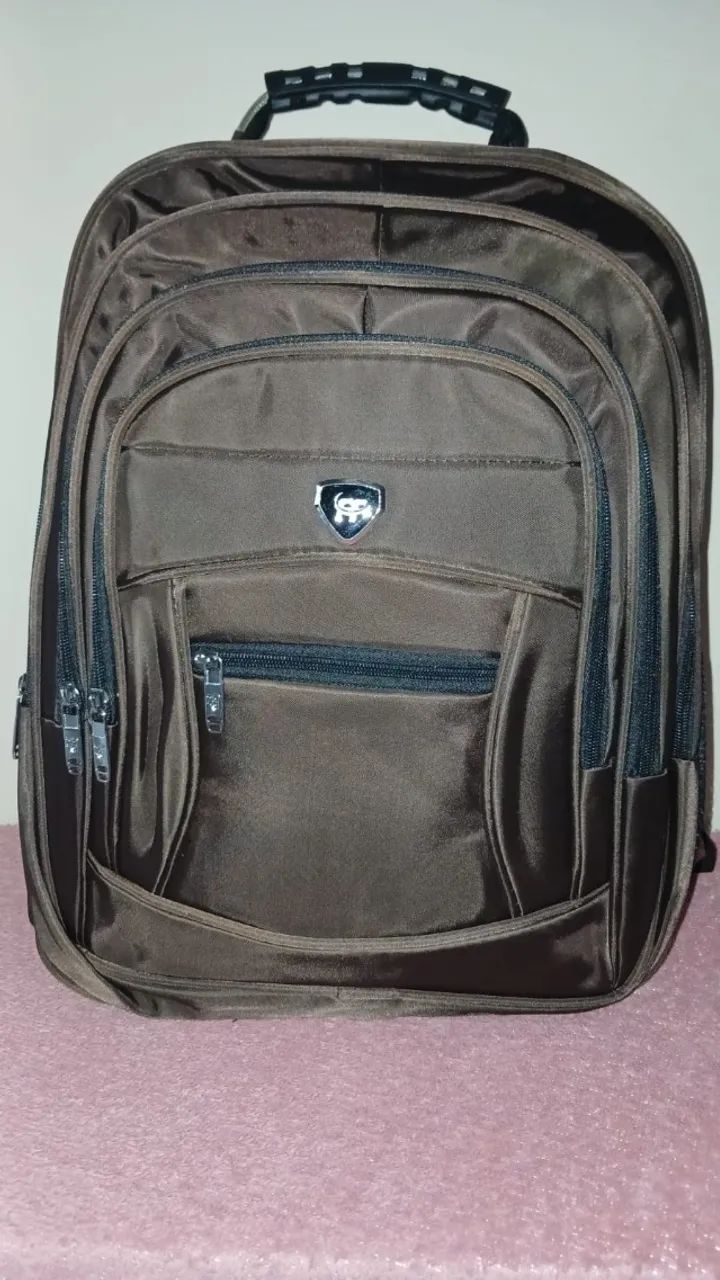 MOCHILA MARROM - NOVA E PRONTA ENTREGA