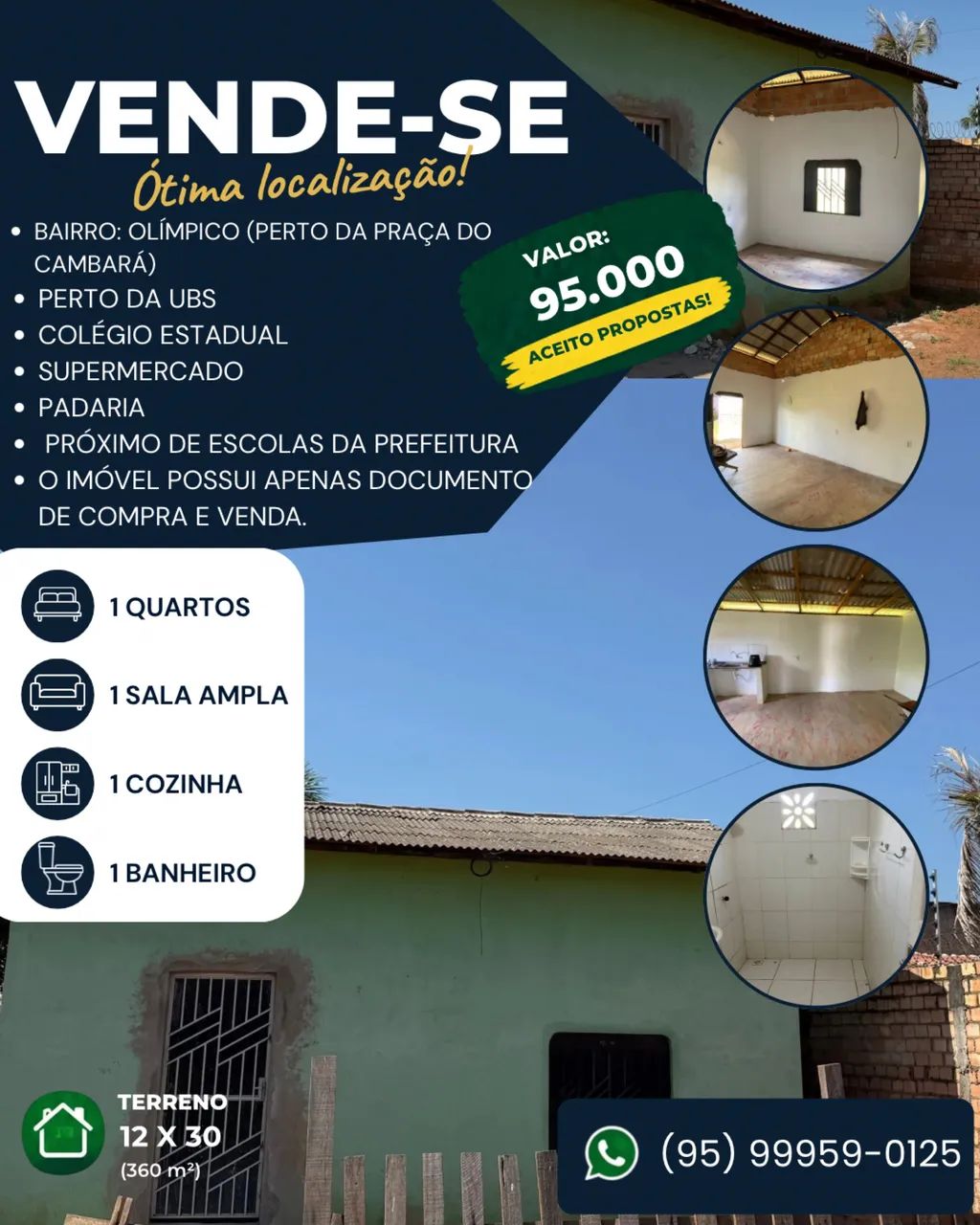 VENDE-SE ESTE IMÓVEL 