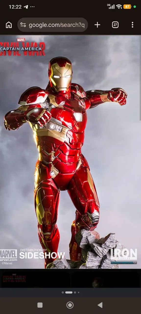 Homem de ferro 1/4 Iron studios guerra civil