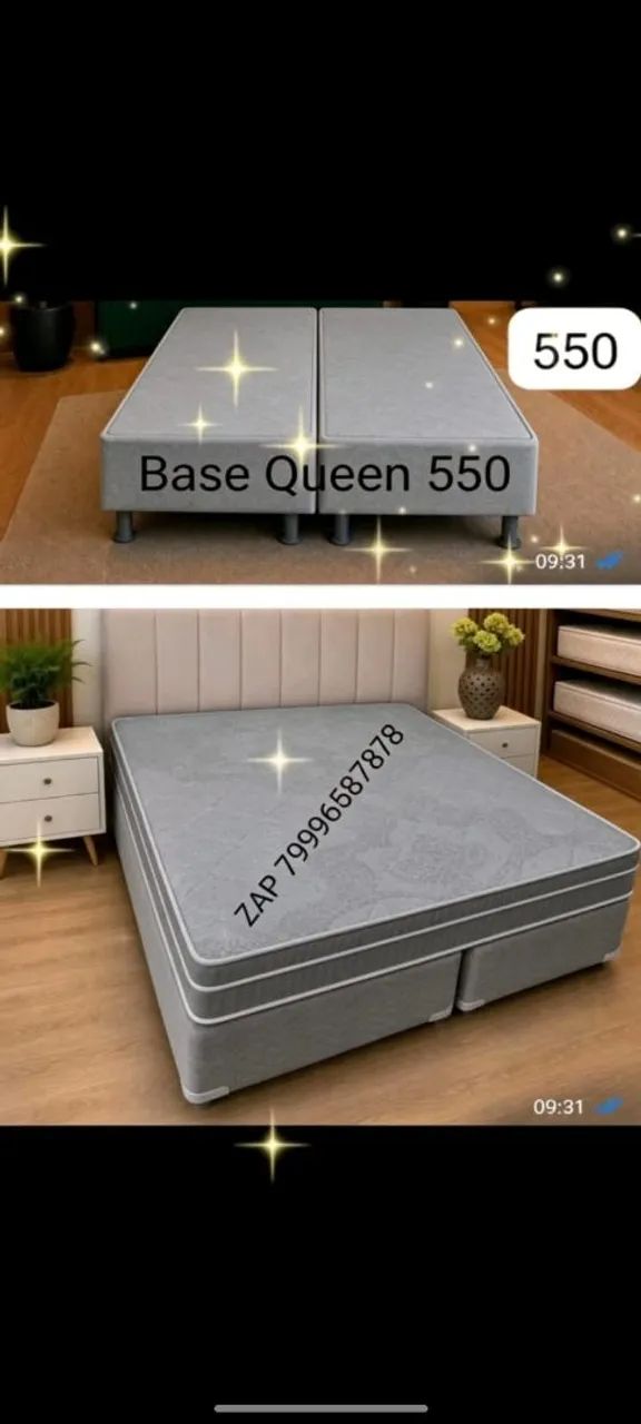 Base box bipartida Cama box solteirão cabeceira colchão  - Foto 4